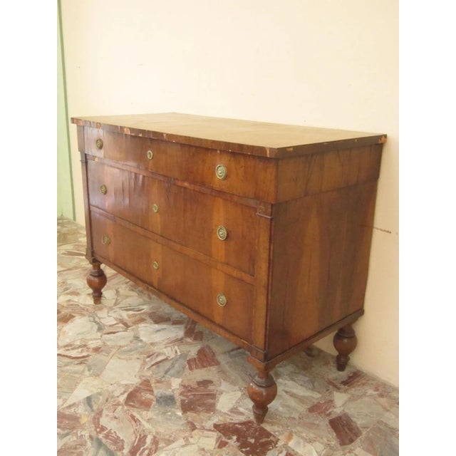 Italian Walnut Chest of Drawers For Sale - Image 10 of 12