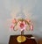 Pink Vintage Pink Murano Glass Floral Table Lamp – Authentic Italian Curved Flower Desk Lamp With Brass Frame – Romantic Atmospheric Lighting For Sale - Image 8 of 18