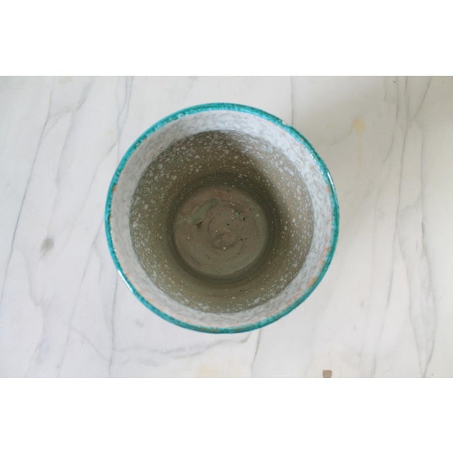 Vintage Italian Pottery Planter W/ Floral Motif For Sale In Milwaukee - Image 6 of 8