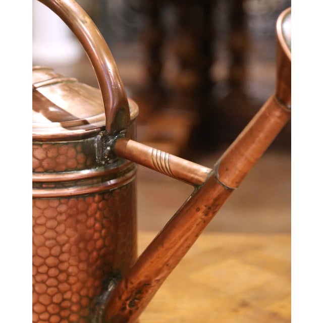 Copper 19th Century French Brass and Copper Watering Can From Normandy For Sale - Image 8 of 11