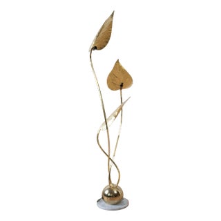 20th Century Brass Floor Lamp by Tommaso Barbi, 1970s For Sale