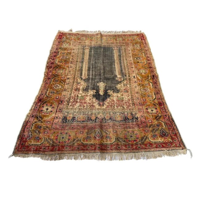 Armenian Silk Rug, 1910s For Sale - Image 11 of 11