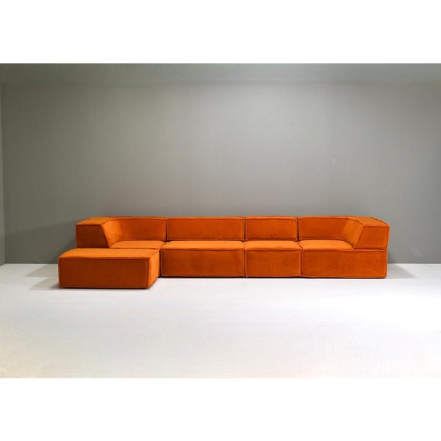 Orange COR Trio Sectional Sofa, 1970s, Set of 9 For Sale - Image 3 of 18