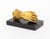 19th Century Victorian Hand Form Gilt Bronze Door Knocker For Sale - Image 5 of 9