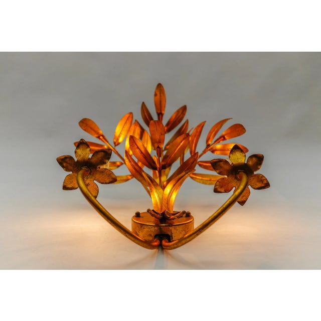 Large Vintage German Wall Light by Hans Kögl, 1970s For Sale - Image 6 of 13