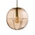 Vintage Pendant Lamp in Smoked Glass and Brass from Peill & Putzler, Germany, 1970s For Sale - Image 9 of 9