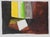 Contemporary 1983 Abstract Block Watercolor and Ink Painting For Sale - Image 3 of 5