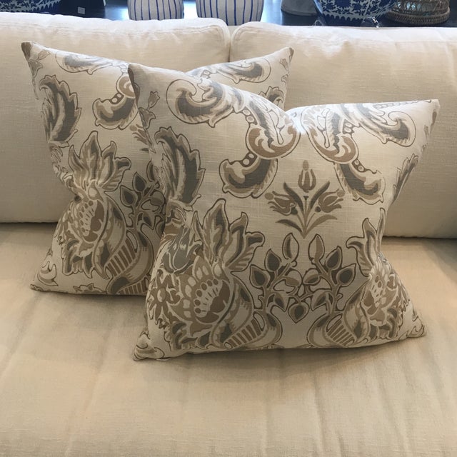 Neutral Floral Pillows Chairish