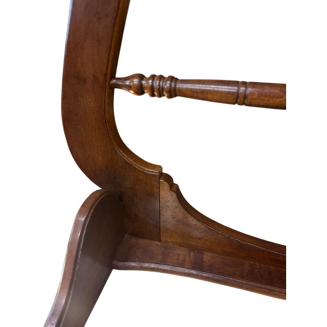 Wood Victorian Walnut Marble Top Washstand With Swivel Mirror & Lion Head Pulls For Sale - Image 7 of 12