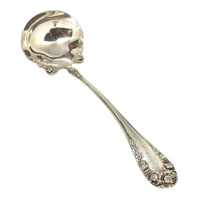 Victorian R. Wallace & Sons Sterling Floral Punch Ladle Chairish