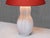 Ivory Feather Pattern Ceramic Table Lamp by Anna-Lisa Thomson for Upsala-Ekeby, Sweden, 1940s For Sale - Image 8 of 9