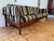 Mid Century Three Seat Sofa With Teak Frame & Stripes, Possibly of Dux Sweden For Sale - Image 11 of 12