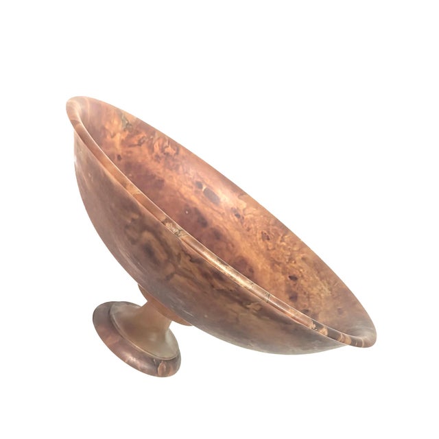 Early 21st Century Alabaster Pedestal Bowl For Sale - Image 5 of 7
