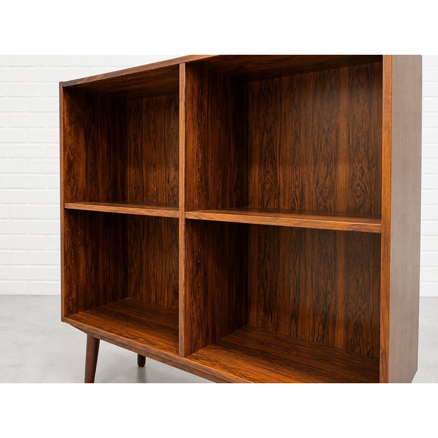1960s Danish Mid Century Modern Rosewood Bookcase / Vinyl Storage, C. 1960’s For Sale - Image 5 of 13