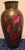 Ceramic Art Deco German Porcelain Vase with Hand-Painted Red and Gold Tulip Motif by Oßwald for Heinrich & Co., 1939 For Sale - Image 7 of 7