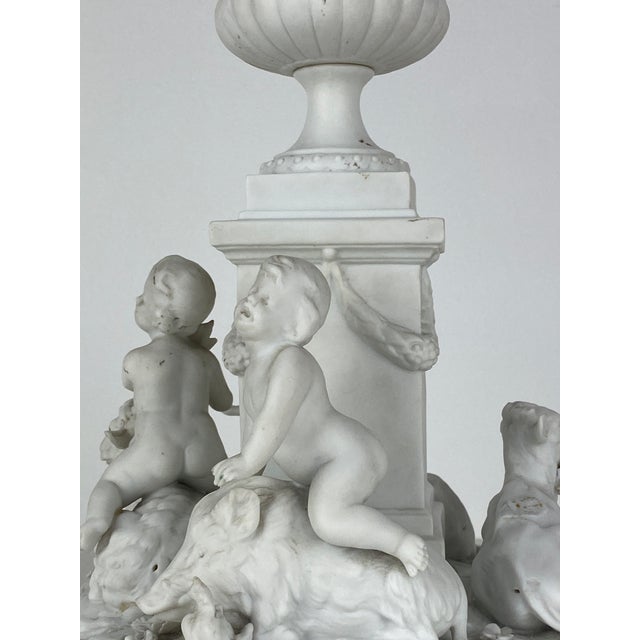 Ceramic Late 19th Century Biscuit Porcelain Centerpiece from Volkstedt-Rudolstadt For Sale - Image 7 of 11
