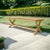 Traditional Picnic 3-Person Teak Outdoor Bench For Sale - Image 3 of 4