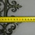 Forest Green Antique Green Wrought Iron Wall Coat Rack with Floral Decorations, 20th Century For Sale - Image 8 of 11