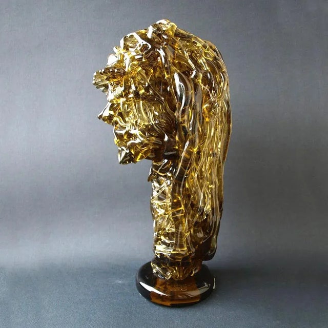 Felice Carena, ''Face'', a sculpture by embossed twisted filaments, h. 40 cm x18, 1970, Felice Carena design exec. Aldo...