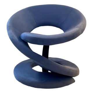 Louis Durot Style Orange Peel Chair by Jaymar For Sale