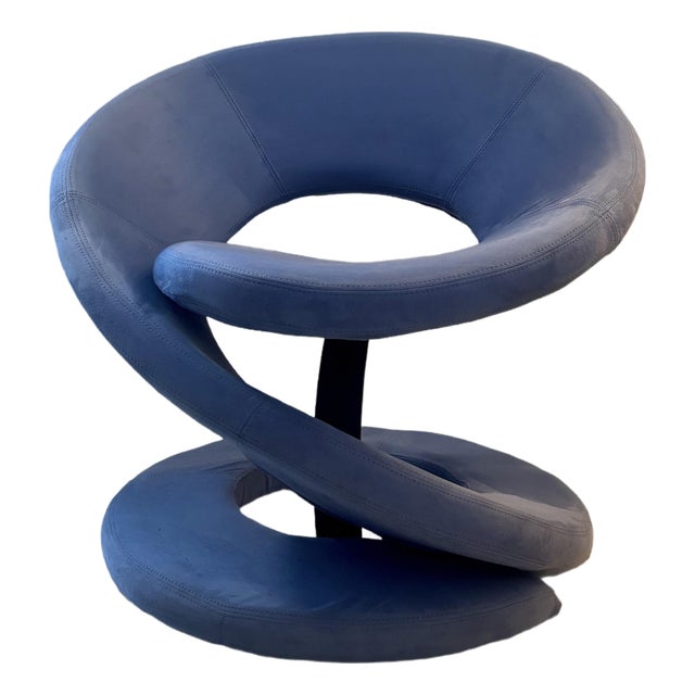 Louis Durot Style Orange Peel Chair by Jaymar For Sale