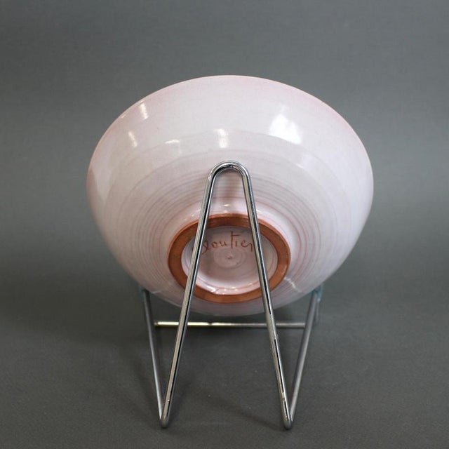 1970s French Ceramic Bowl by the Cloutier Brothers, 1970s For Sale - Image 5 of 15