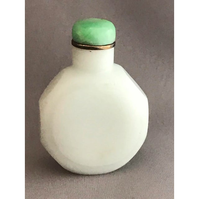 Early 20th Century Early 20th Century Vintage Opaline Beijing Glass Snuff Bottle For Sale - Image 5 of 11