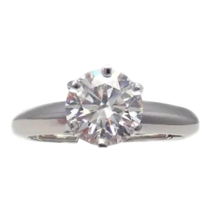 Tiffany & Co. Platinum 1.13ct Diamond H VS1 XXX Engagement Ring Cert, size 5.75