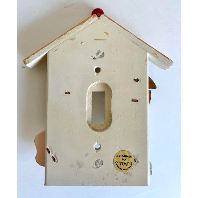 1980's Kiddie Wood Light Switch Cover and Wall Decor For Sale - Image 12 of 13