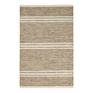Dash & Albert by Annie Selke Malta Natural Woven Wool Rug, 7' 6" x 9' 6" For Sale