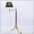 Metal Vintage Brass and Wood Reading Floor Lamp For Sale - Image 7 of 16