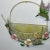 Avocado Mid 20th Century Italian Tole Wall Pocket-Basket With Hummingbirds. For Sale - Image 8 of 12