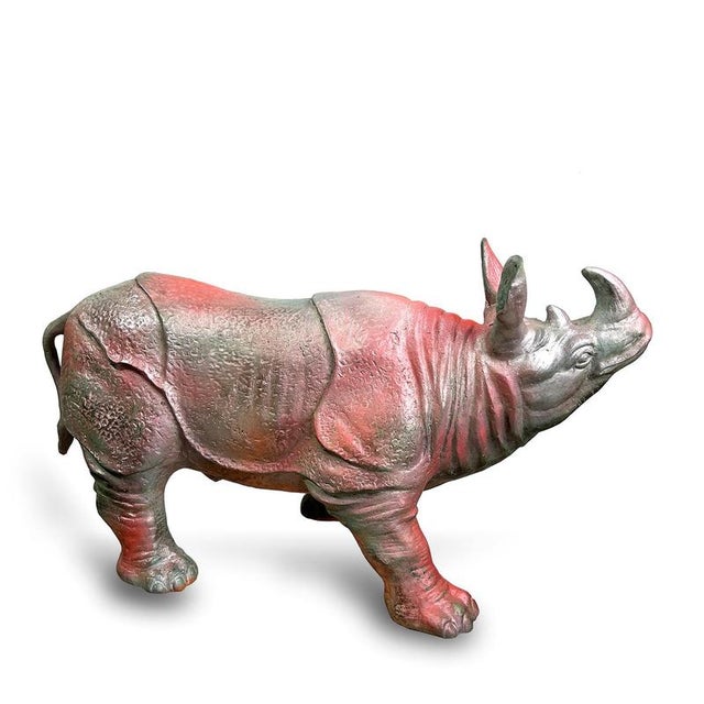 Not Yet Made - Made To Order Large Rhinoceros Sculpture, Bronze For Sale - Image 5 of 5