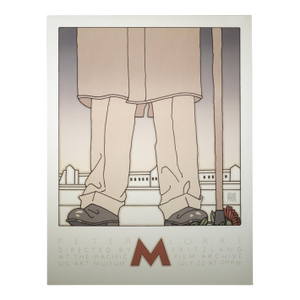 David Lance Goines for Peter Lorre "M" Poster 1982