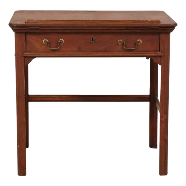 19th Century English Walnut Chippendale Desk For Sale