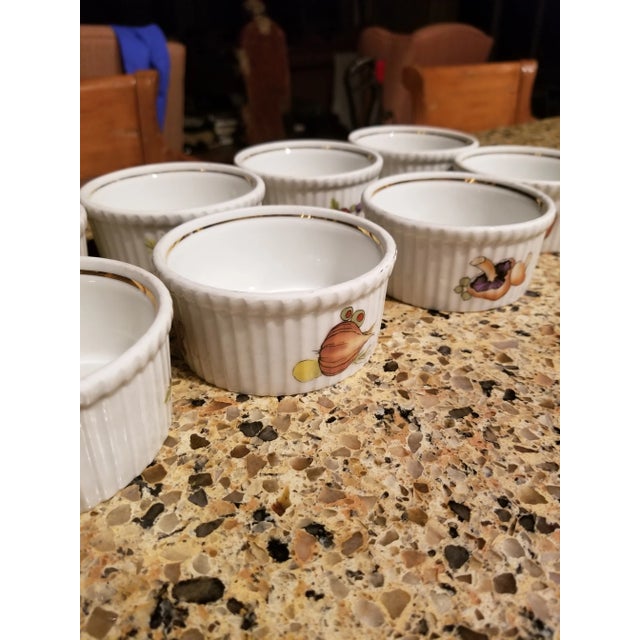 Eight French Individual Souffle Dishes For Sale - Image 4 of 8