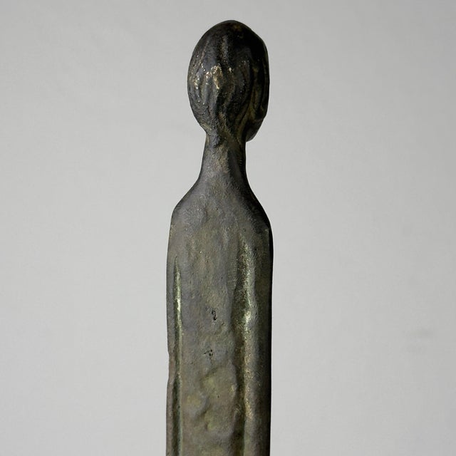 Vintage Bronze Shadow of the Evening Sculpture, Italy, 20th Century For Sale - Image 10 of 17
