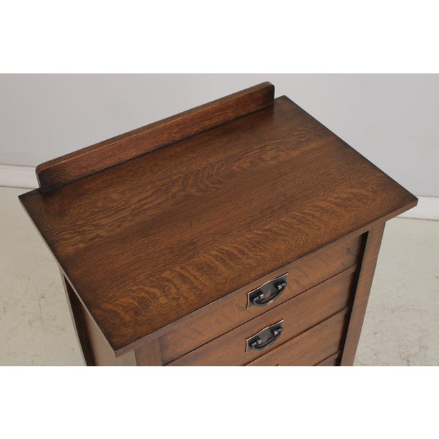 Wood Stickley Mission Oak Arts & Crafts Lingerie Chest For Sale - Image 7 of 16