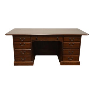 Lexington Furntiure Bob Timberlake Collection Solid Cherry Contemporary Country Style 73" Executive Desk For Sale