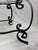 French Provincial 1950s French Hand-Wrought Iron With New Glass Table, 36" Diameter, Professionally Restored For Sale - Image 3 of 7