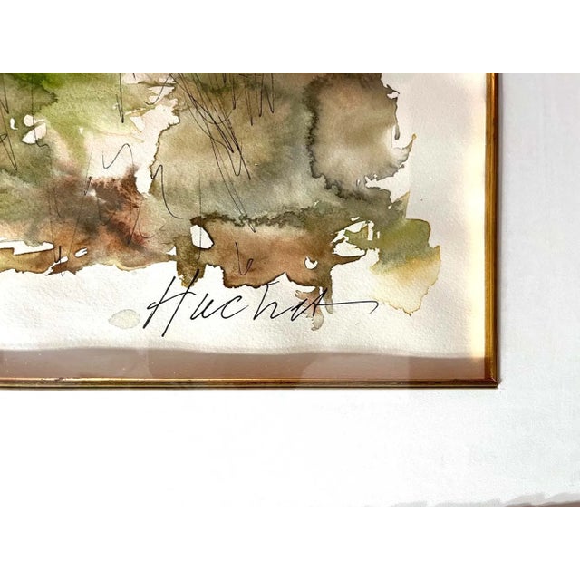 Artist: Urbain Huchet Country: France Title: Mont Saint Michel Medium: Original Watercolor Painting on Arches paper Marks:...