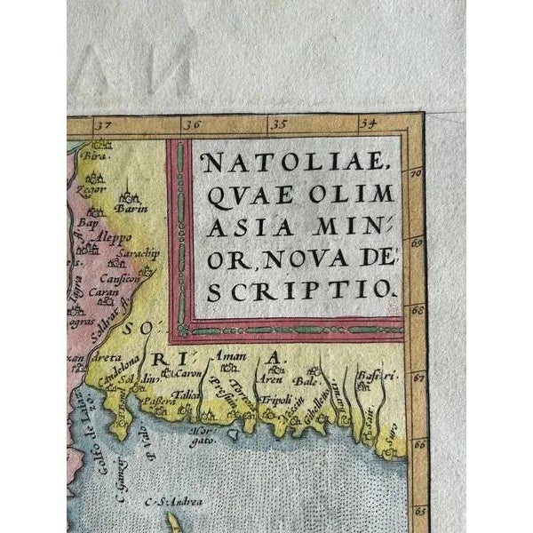 Antique Map of Natolia by Ortelius, 1600 For Sale - Image 6 of 11