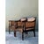 Rustic Vintage Carved Wood and Cane Chairs - Pair For Sale - Image 3 of 12