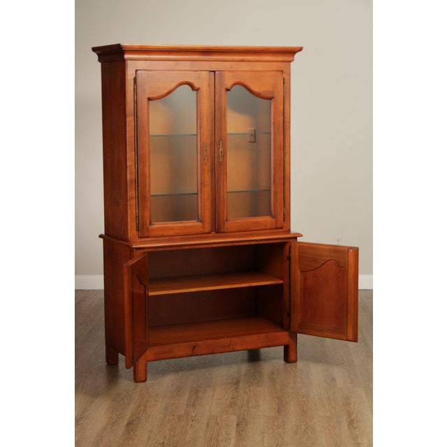 Wood Guido Michele Italian Provincial China Display Cabinet For Sale - Image 7 of 12