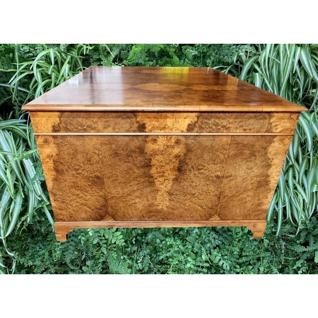 Early 20th Century Spectacular Burled Walnut Partners Desk B & O Railroad For Sale - Image 13 of 18