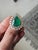 Modern Set in 18k Gold, 10.40 Carats Zambian Emerald & Rose Cut Diamond Engagement Ring, Size 6 For Sale - Image 3 of 10