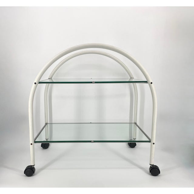 A serving trolley *Design by Anna Anselmi *for BIEFFEPLAST, Italy *around 1980 * typical 80s design, reduced to playful...