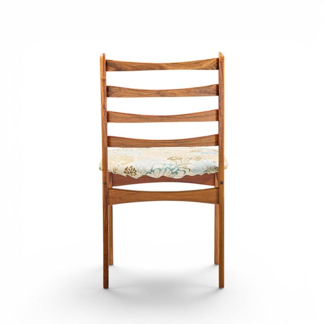 Brown Dyrlund Style Mid Century Rosewood Dining Chairs - Set of 6 For Sale - Image 8 of 10