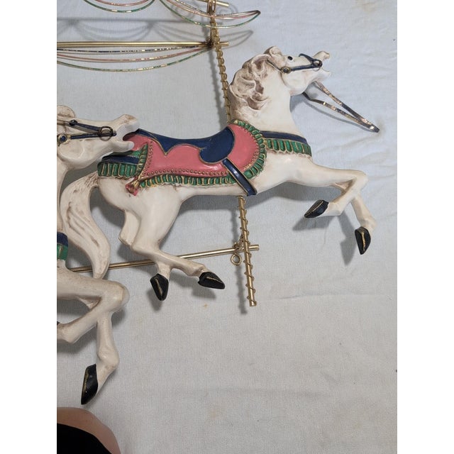 Metal C Jere Carousel Horses Metal Style Wall Sculpture For Sale - Image 7 of 15