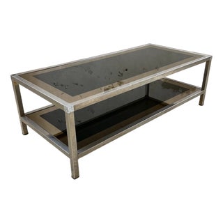 Vintage Coffee Table from Belgo Chrome, 1970s For Sale
